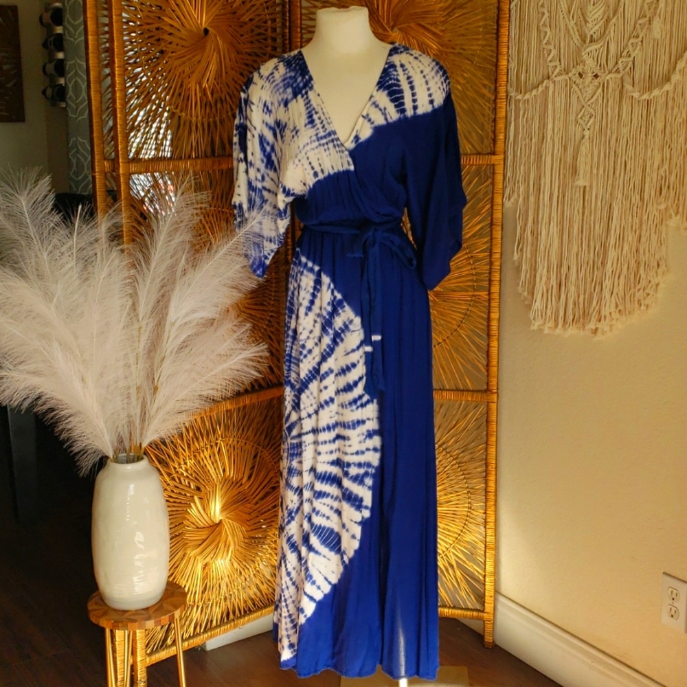 Tie dye maxi dress